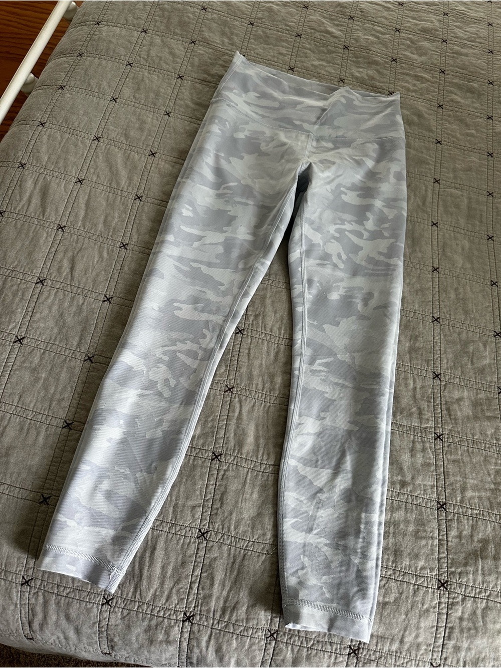 lululemon athletica Light Grey Camo Leggings